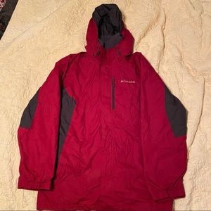 Rare Columbia Men's Eager Air Interchange Jacket - Red
